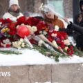 Alexei Navalny: US and UK ambassadors to Russia lay tributes