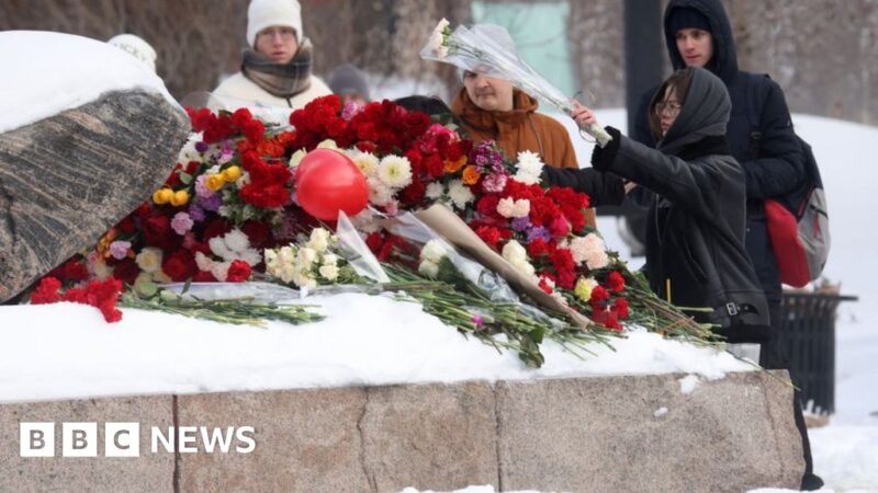 Alexei Navalny: US and UK ambassadors to Russia lay tributes