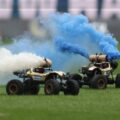 Bundesliga 2: Remote control cars with smoke bombs halt Hansa Rostock v Hamburg