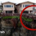 Collapsing cliffs and washed-out roads after California storms