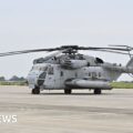 Crashed US Marine helicopter carrying five found