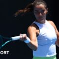 Jodie Burrage: British number two beaten by Jelena Ostapenko at Linz Open