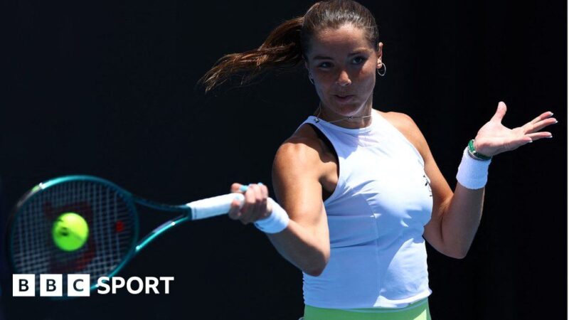 Jodie Burrage: British number two beaten by Jelena Ostapenko at Linz Open