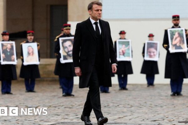 Macron leads ceremony for French victims of Hamas attacks