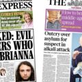 Newspaper headlines: Killers 'unmasked' and Clapham suspect asylum 'outcry'