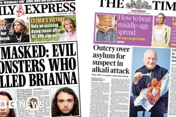 Newspaper headlines: Killers ‘unmasked’ and Clapham suspect asylum ‘outcry’