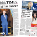 Newspaper headlines: King Charles 'grateful' cancer caught early and 'women dominate Grammys'