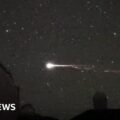 Object thought to be a satellite burns up on re-entering Earth's atmosphere