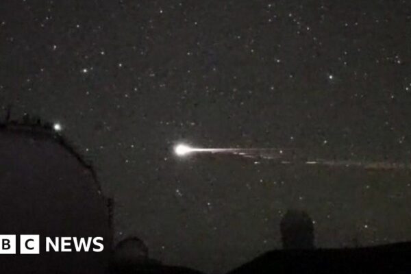 Object thought to be a satellite burns up on re-entering Earth’s atmosphere