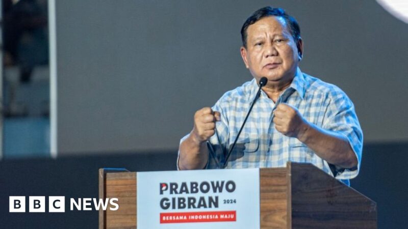 Prabowo Subianto on track to win Indonesia presidential race – early results