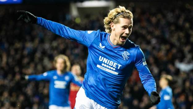 Rangers 2-1 Aberdeen: Philippe Clement’s side go level with Celtic as Neil Warnock’s side defeated