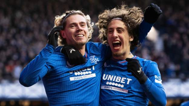 Rangers 3-0 Livingston: Philippe Clement’s side go three points off Celtic