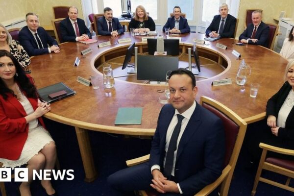 Rishi Sunak and Leo Varadkar make flying visits to Northern Ireland