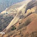Watch: CCTV captures massive landslide in Turkey